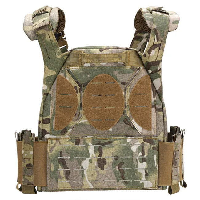 DRAGOWA Tactical Gilet con fibbia a sgancio rapido, multicam