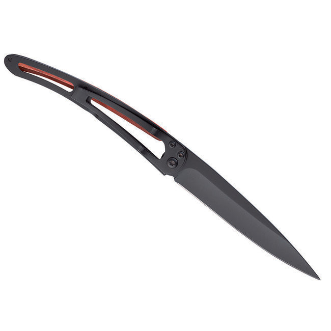 Deejo Black tattoo red beech Lion coltello di chiusura