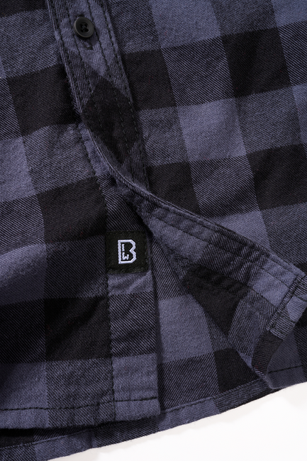 Brandit Camicia a maniche lunghe, nera e grigia