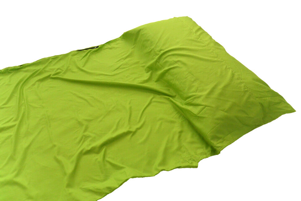 Origin Outdoors Fodera per sacco a pelo rettangolare in microfibra, verde
