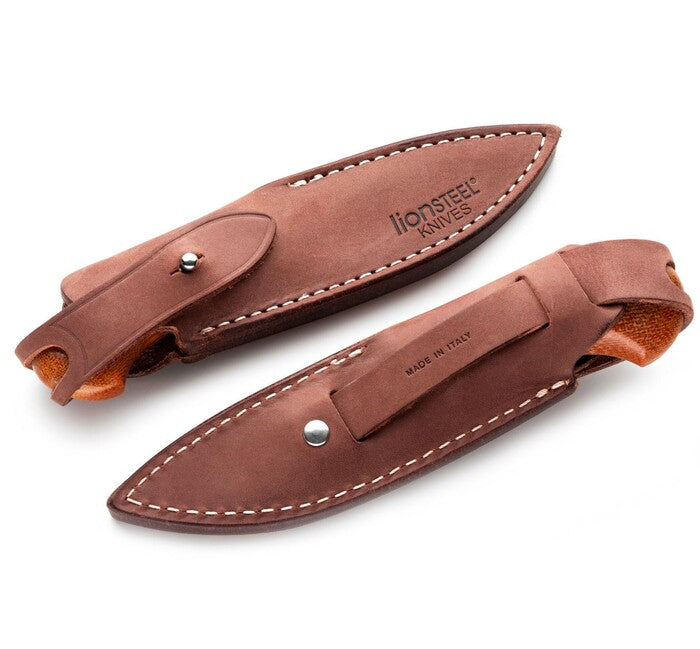 Lionsteel Willy WL1 CVN Coltello a lama fissa con manico in micarta, verde