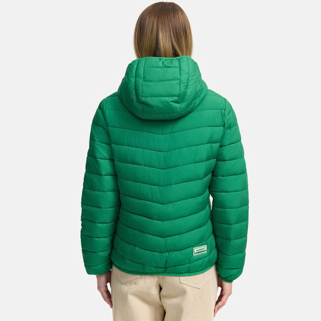 Marikoo Pack Mich Ein giacca leggera di transizione da donna, verde smeraldo