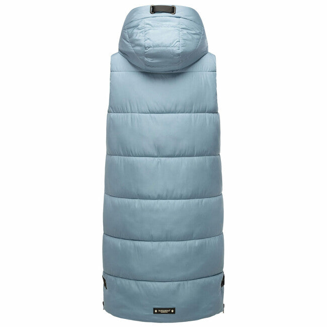 Navahoo Schnuffelchen gilet lungo da donna, blu polvere
