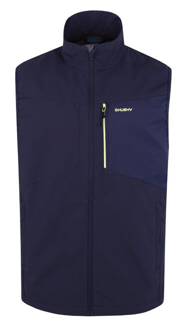 Husky Salien gilet softshell, blu scuro