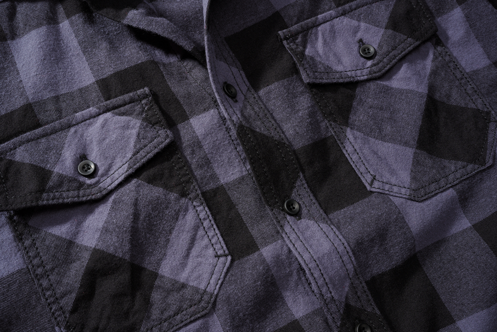 Brandit Check camicia a maniche corte, nero/grigio