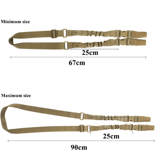 DRAGOWA Tactical Imbracatura multifunzionale a due punti, coyote