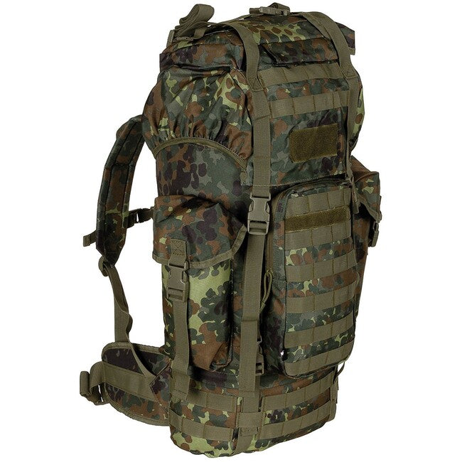 MFH Zaino MOLLE 65L barra in alluminio, bw camo