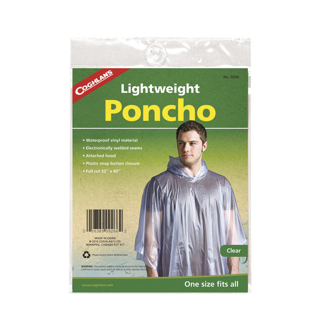 Coghlans Poncho leggero trasparente