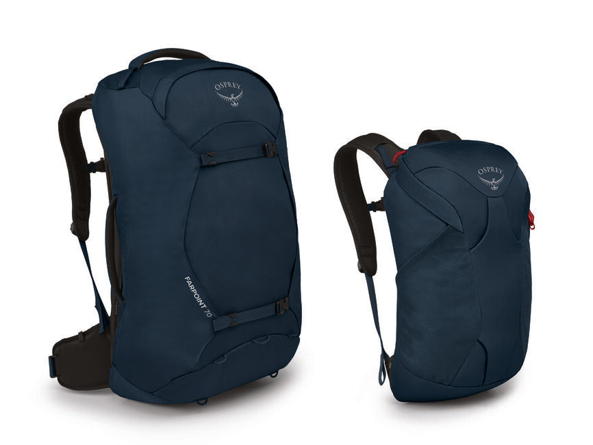 Osprey Farpoint 70 zaino da viaggio, blu spaziale tenue