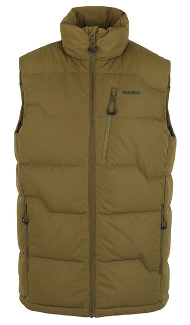 HUSKY Men's Down Vest Deep M, Dark Khaki