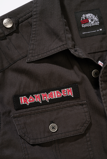 Brandit Iron Maiden Luis camicia, nera