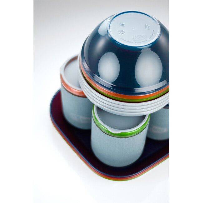 GSI Outdoors Infinity Set di stoviglie di lusso per 4 persone Deluxe Tableset, Multicolor