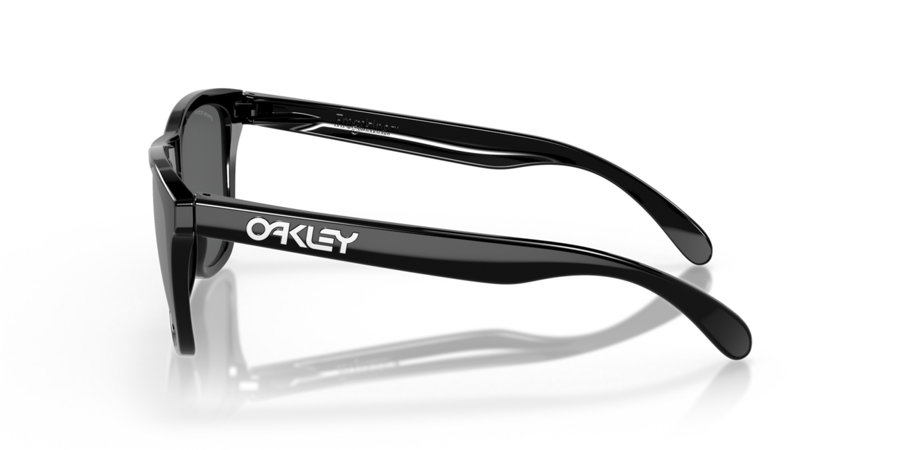 Oakley Frogskins occhiali da sole con telaio Polished Black e con le diapositive Prizm Black 55