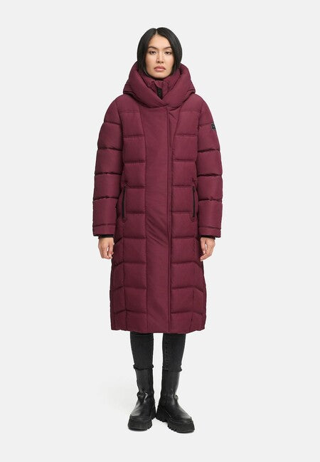Navahoo Engelsfeder XIV cappotto invernale da donna, wine