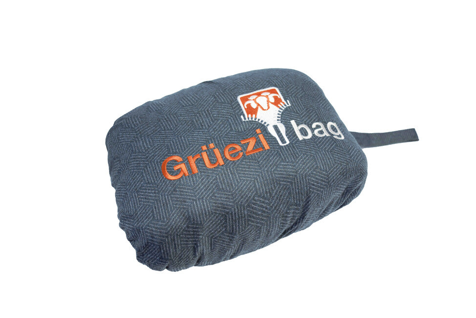 Grüezi-Bag Feater Heated Sleeping Bag Liner with USB Interface, Navy Blue
