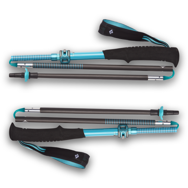 Black Diamond Distance Carbon Flz bastoncini da trekking da donna, patina scura