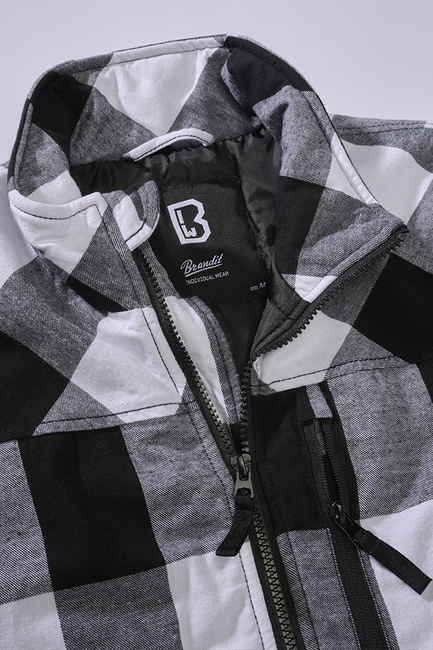 Brandit Lumber gilet, bianco/nero