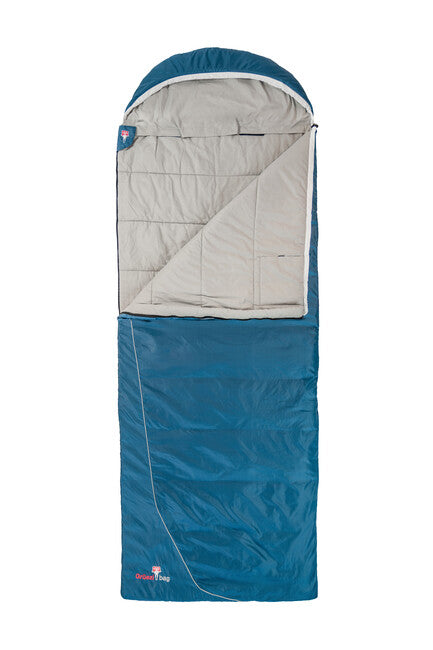 Grüezi-Bag Cotone Comfort sacco a pelo blu fiordaliso profondo destro