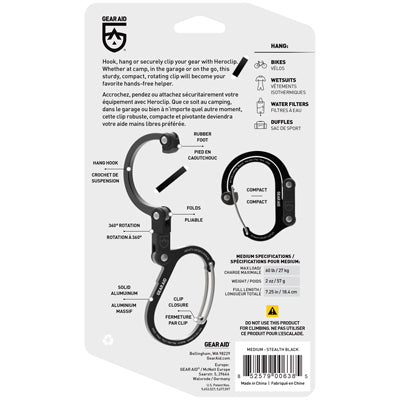 Gear Aid Moschettone nero M