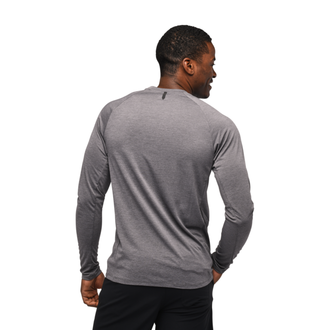 Black Diamond Lightwire Tech t-shirt a maniche lunghe da uomo, grigio acciaio