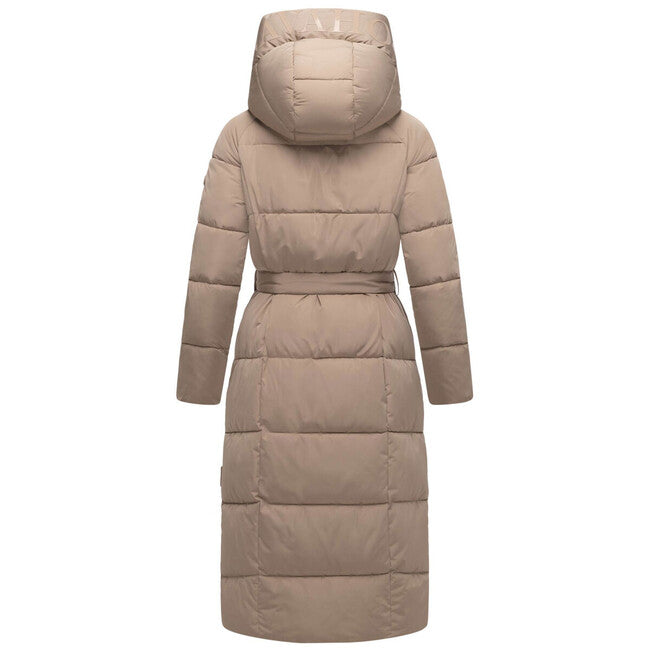 Navahoo Eisblick giacca invernale lunga da donna, taupe grey