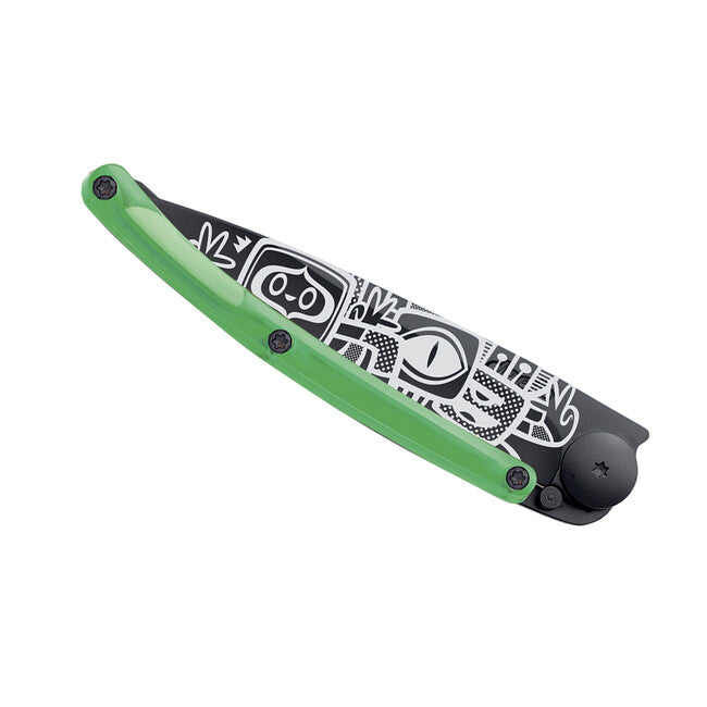 Deejo Coltello di chiusura collezione Street nero verde Pace
