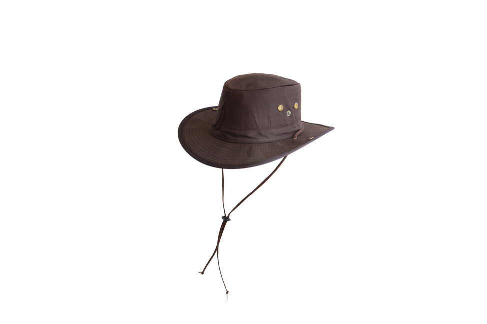 Origin Outdoors Cappello schiacciabile oilskin, marrone