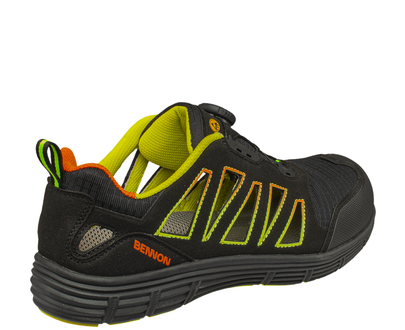 BENNON Rebel mezze scarpe sportive s1p esd atop low, verde