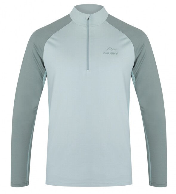 Husky Tromi Zip maglietta termica da uomo, verde sbiadito
