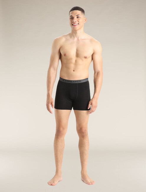 Icebreaker Anatomica boxer da uomo, nero