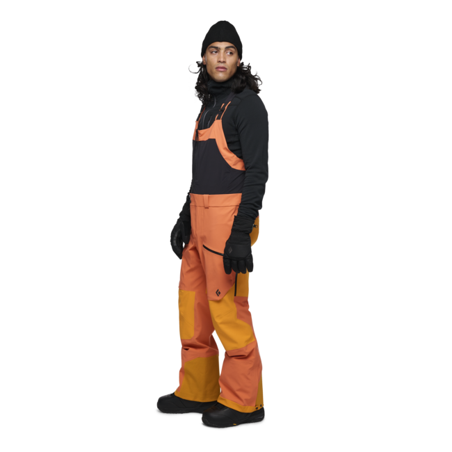 Black Diamond Recon Stretch Pro salopette, bd arancione-arancione fuoco