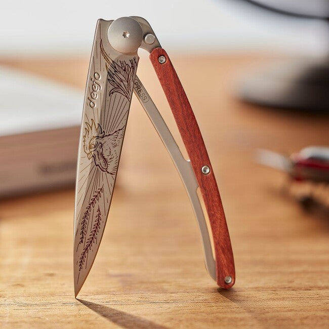 Deejo Tattoo Cock-a-doodle-doo coltello di chiusura