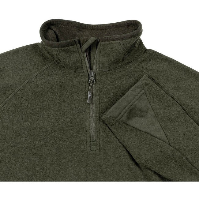 MFH Troyer maglietta in pile a maniche lunghe, verde OD
