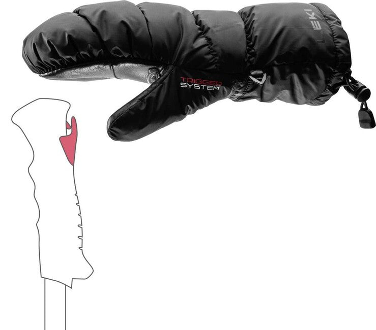 Leki Glace 3D Mitt guanti, neri