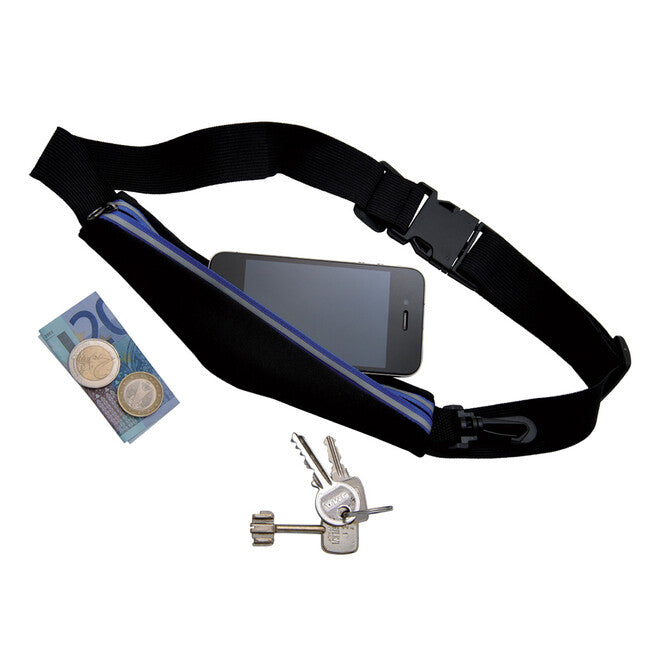 Baladeo Tra065 fascia riflettente da corsa per prestazioni , nero-blu