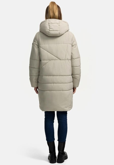 Navahoo Bliblablubb giacca invernale da donna con cappuccio, pebble grey