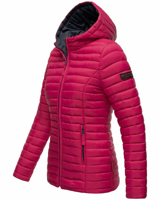 Marikoo Asraa giacca transitoria da donna con cappuccio, fucsia