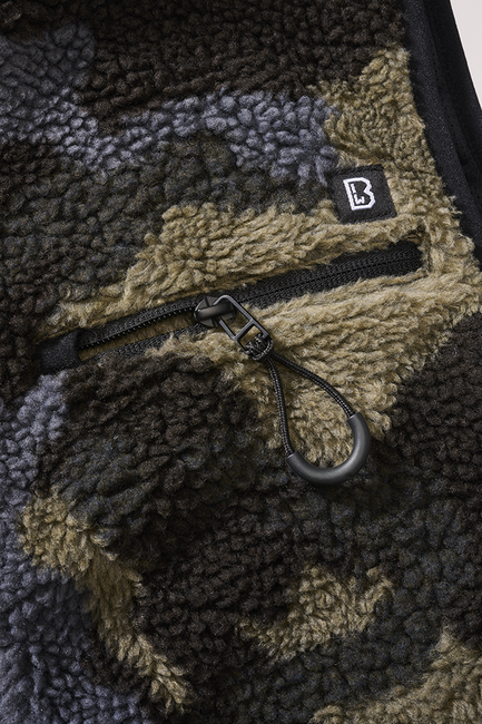 Brandit Teddyfleece gilet in pile, darkcamo
