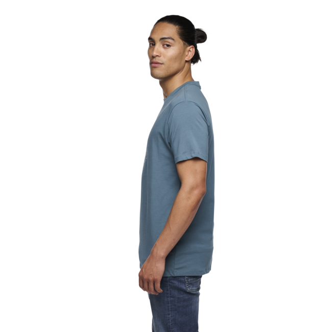 Black Diamond Chalked Up 2.0 maglietta a maniche corte da uomo, blu creek