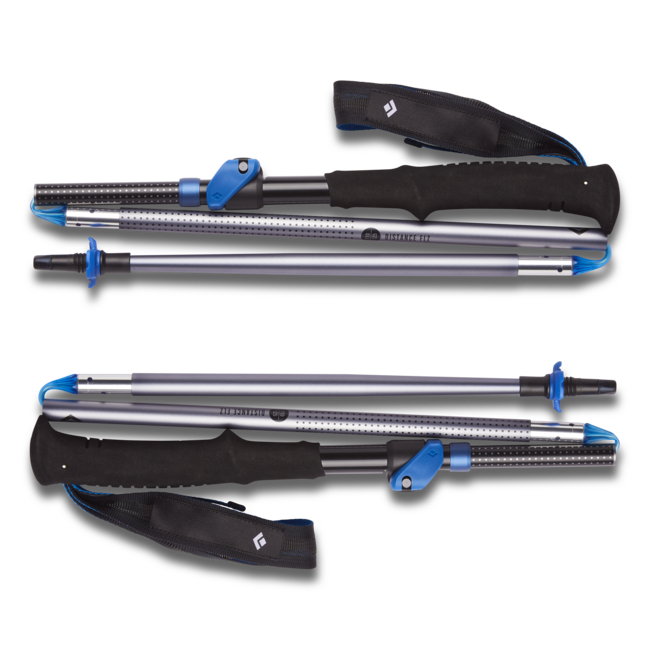 Black Diamond Distance Flz bastoncini da trekking, peltro