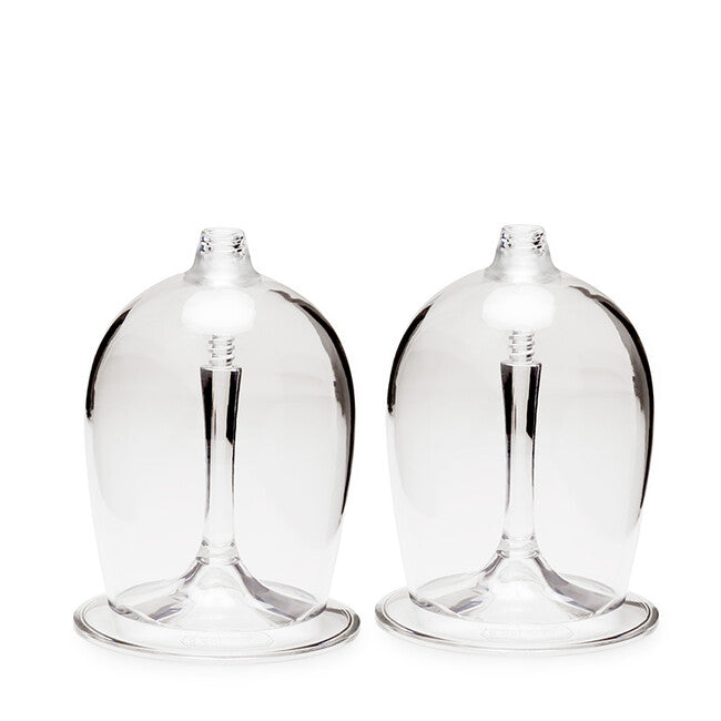 GSI Outdoors set di 2 bicchieri da vino bianchi pieghevoli in plastica nesting 2 × 275 ml, bianchi