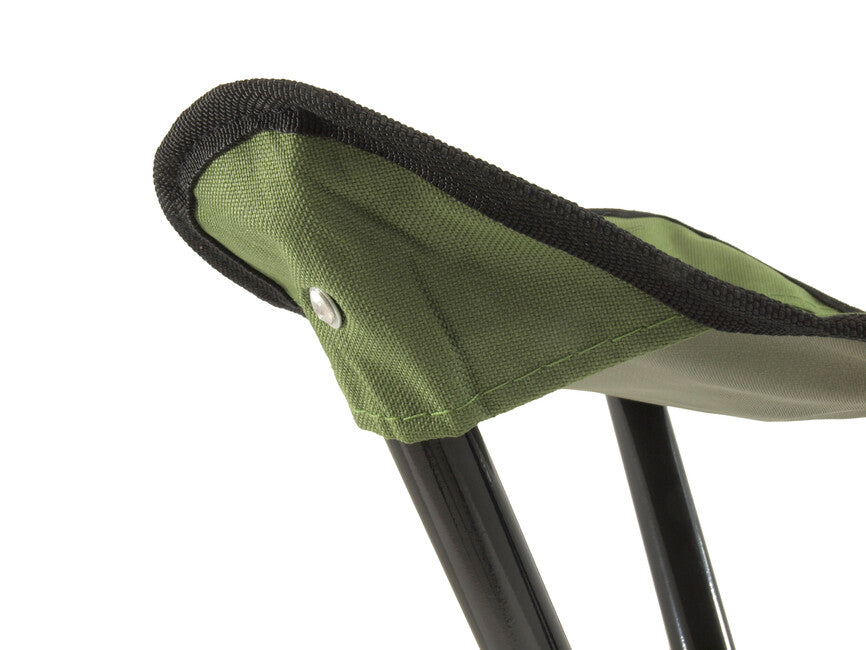 BasicNature Sedia da viaggio sedia a treppiede in acciaio, verde