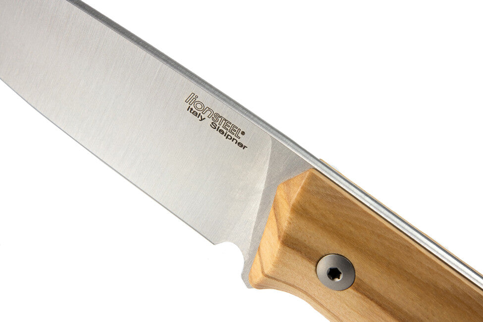 Lionsteel Coltello tipo bushcraft a lama fissa in acciaio Sleipner B35 UL