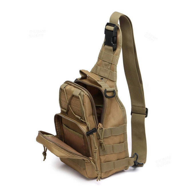 DRAGOWA Tactical Crossbody borsa a tracolla, koyote