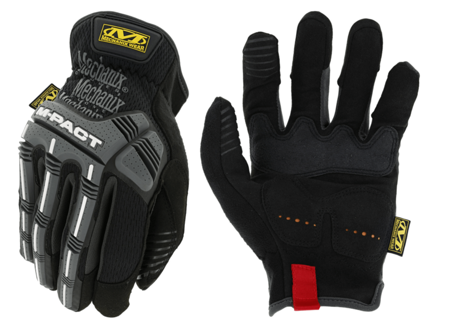 Mechanix M-Pact guanti da lavoro a polso aperto, nero/grigio