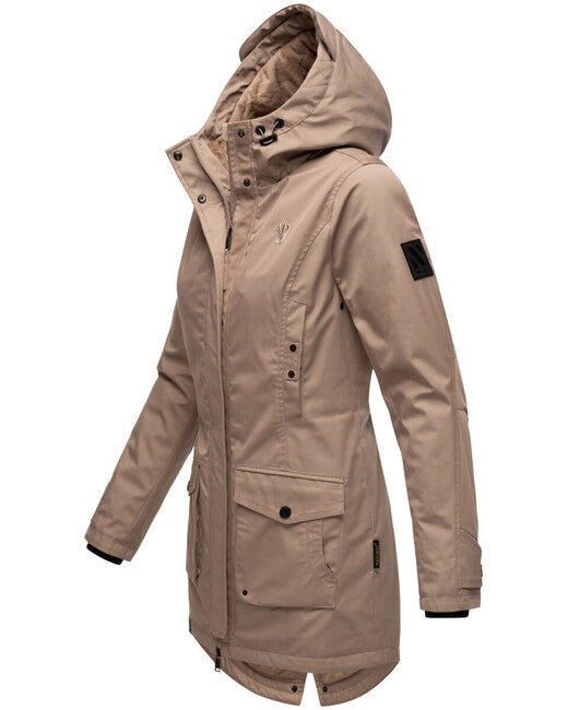 Navahoo Brinjaa giacca softshell transitoria da donna, grigia tortora