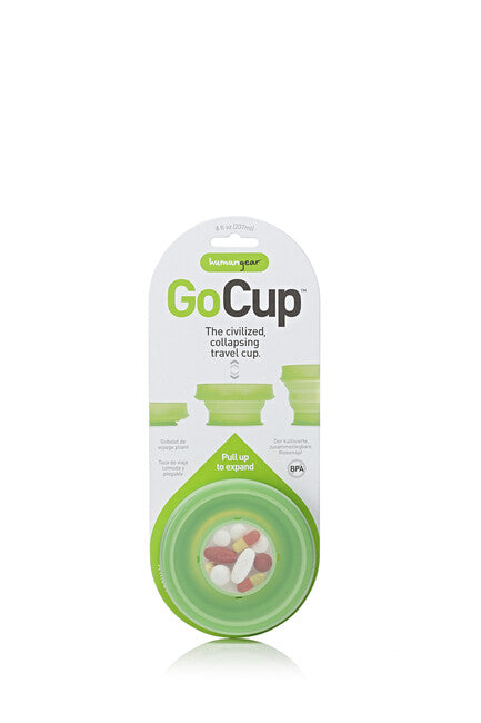 Humangear GoCup tazza da viaggio pieghevole, igienica e impacchettabile ' 237 ml verde