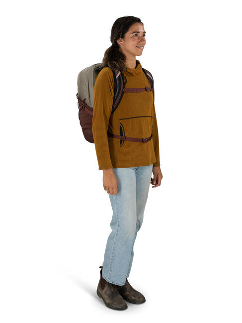 Osprey Quasar 28 zaino da città, marrone segatura/rosso raisin
