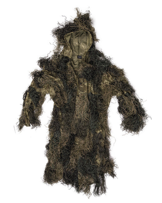 Mil-Tec Tuta Ghillie con trattamento di protezione antincendio, terra di bosco