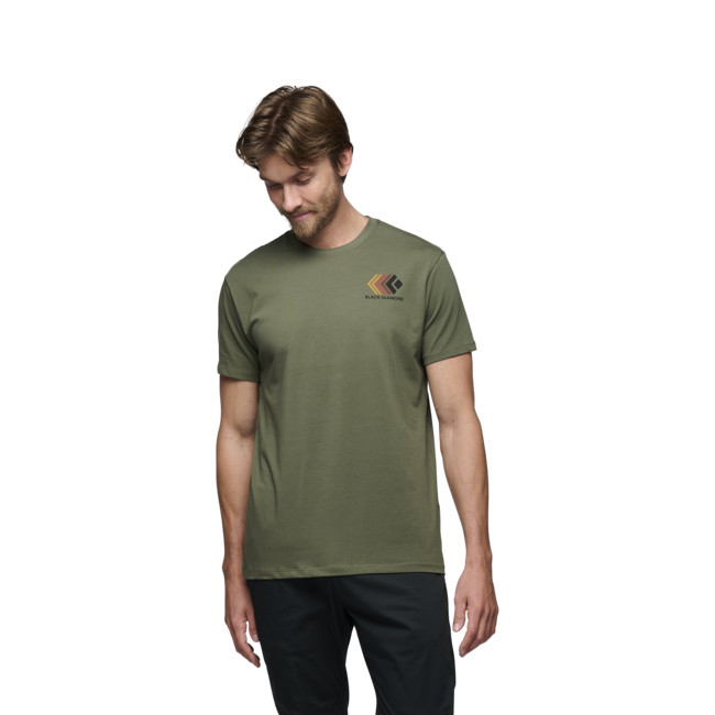 Black Diamond Faded t-shirt da uomo a maniche corte, tundra